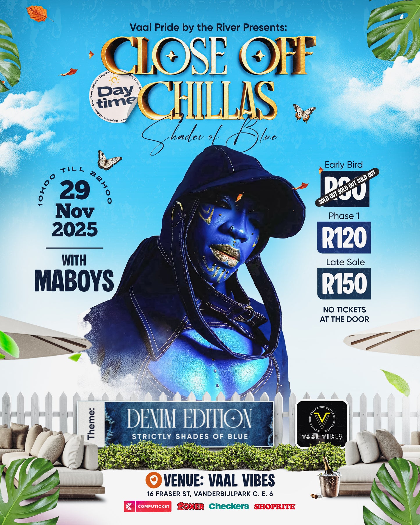 Ticket - Close Off Chillas – Shades of Blue (Denim Edition) 💙